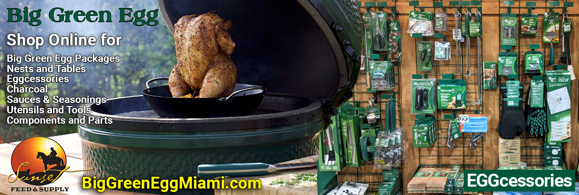 Big Green Egg Grills & Accessories @ Sunset Feed Miami