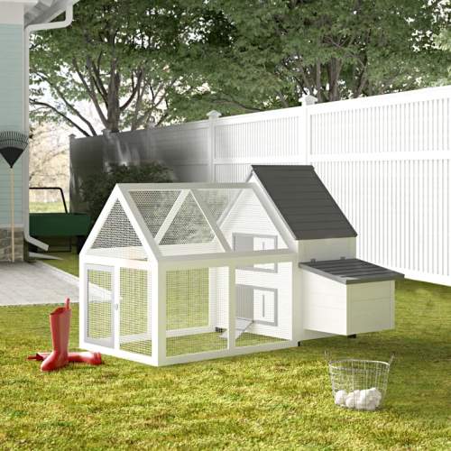 White A Frame Chicken Coop @ Sunset Feed Miami
