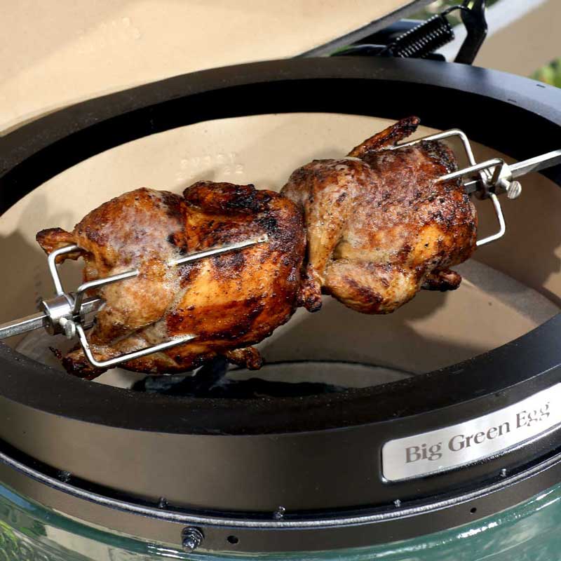 Convert your Big Green Egg into a Wood-Fired Rotisserie